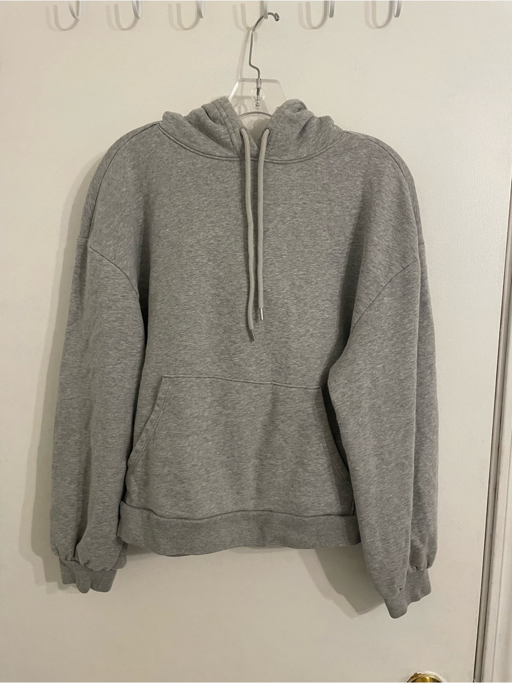 GAP Gray Pullover Hoodie with Kangaroo Pocket